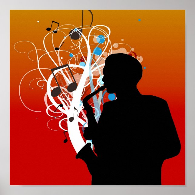 Affiche Saxophone (Devant)