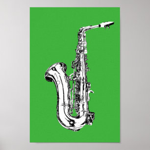 Affiche Saxophone