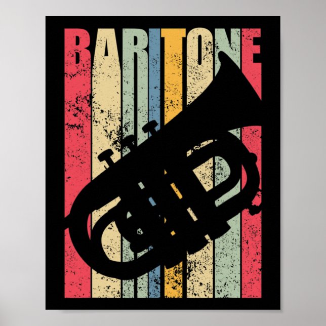 Affiche Saxophone Baryton Corne Fanfare Marching Major Gea (Devant)