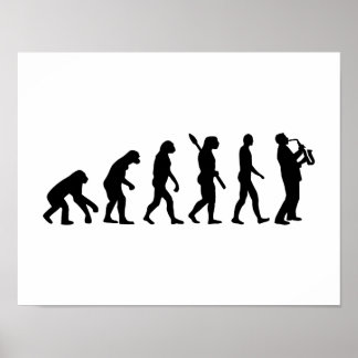 Affiche Saxophone évolution