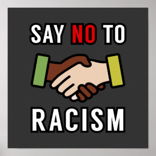 Affiche Say No To Racism