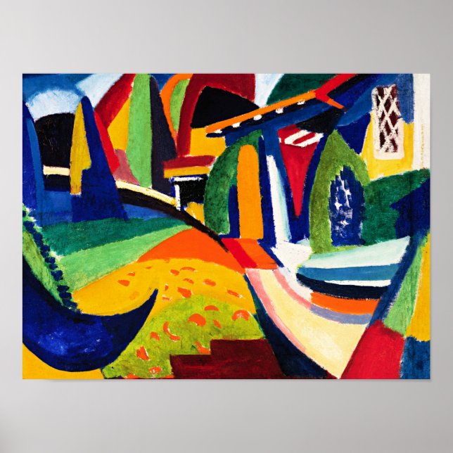 Affiche Sayen - Scheherazade, peinture colorée (Devant)