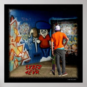 AFFICHE SBA105P.SK8ER 4EVR.