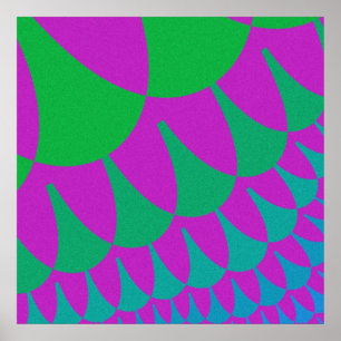 Affiche Scales de dragon vert