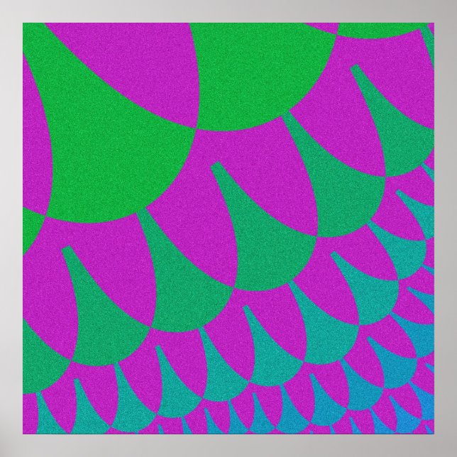 Affiche Scales de dragon vert (Devant)