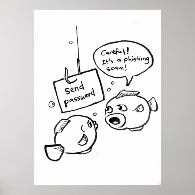 Affiche Scandale d'hameçonnage (Devant)