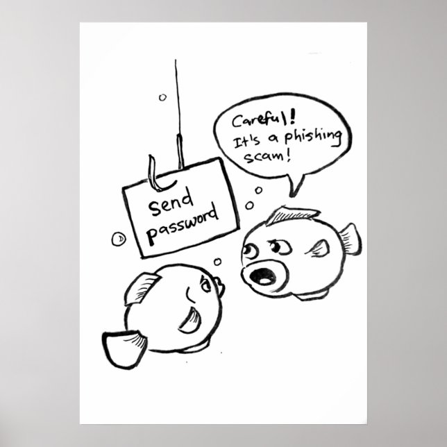 Affiche Scandale d'hameçonnage (Devant)