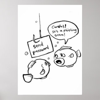 Affiche Scandale d'hameçonnage