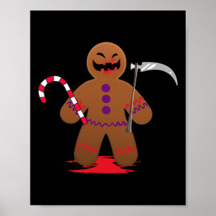 Affiche Scandale Homme De Pain D'Épice Pour Halloween