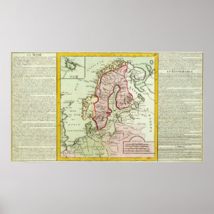 Affiche Scandinavia, Sweden, Denmark