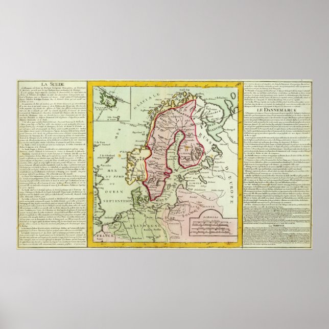 Affiche Scandinavia, Sweden, Denmark (Devant)