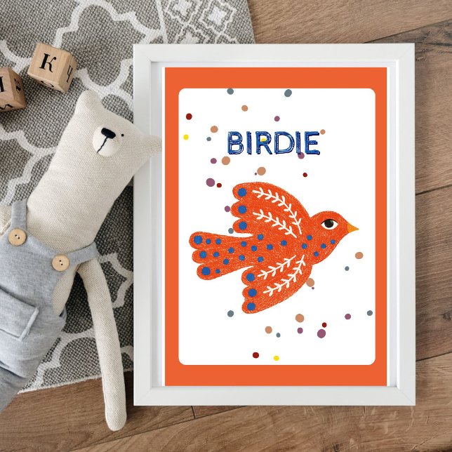 Affiche Scandinavian Birdie Kids Wall Art - Person (Créateur téléchargé)