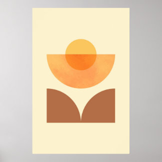 Affiche Scandinavie Abstraite géométrique circle Art