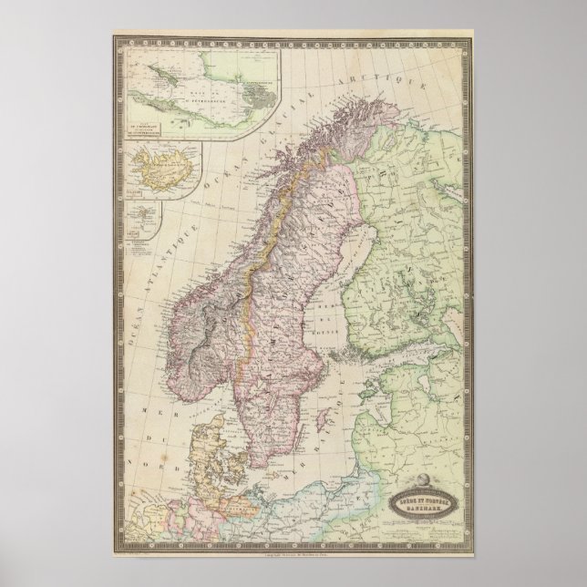 Affiche Scandinavie, Suède (Devant)