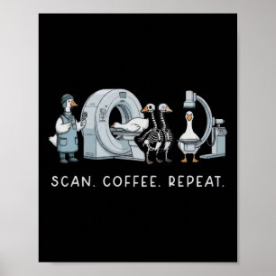 Affiche Scanner Café Répéter La Vie En Radiologie Infirmiè