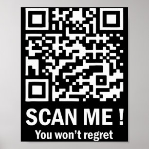 Affiche Scannez-moi, vous ne le regretterez pas Drôle Qr T
