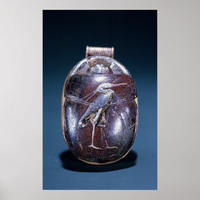 Affiche Scarab avec Héron, du Tombeau de Toutankhamon (Devant)