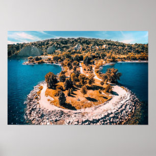 Affiche Scarborough Bluffs Canada stylisé