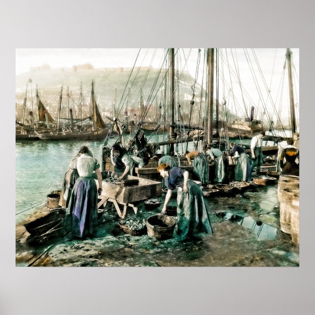 Affiche Scarborough : La flotte de hareng (Devant)