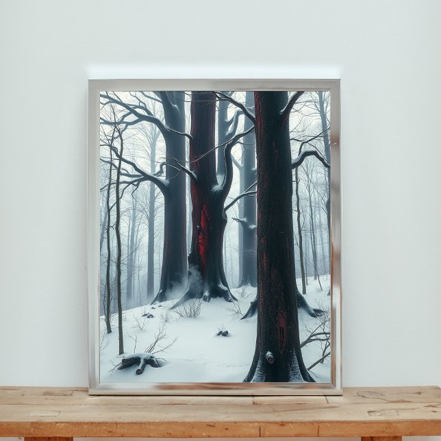 Affiche Scarlet Whispers in the Winter Woods (Créateur téléchargé)