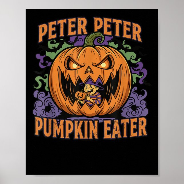 Affiche Scary Peter Pumpkin Eater Halloween Jack O Lantern (Devant)
