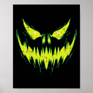 Affiche Scary Pumkin Jack O Lantern Face Halloween Men Bo