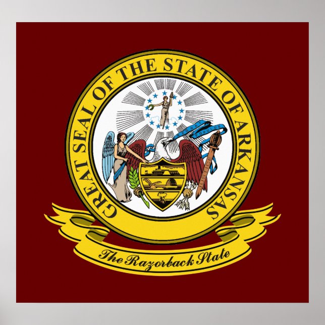 Affiche Sceau Arkansas (Devant)