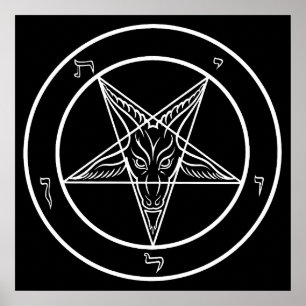 Affiche Sceau de Baphomet de 60 cm