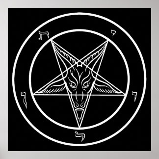 Affiche Sceau de Baphomet de 60 cm