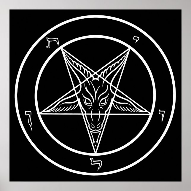 Affiche Sceau de Baphomet de 60 cm (Devant)
