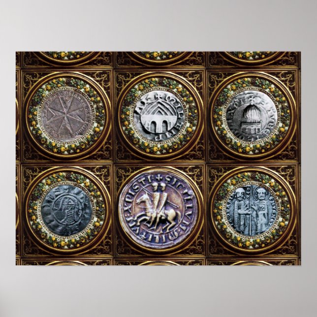 AFFICHE SCEAU DU MODÈLE DES CHEVALIERS (Devant)