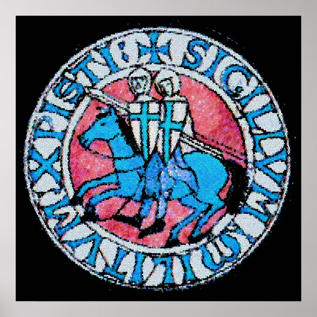 Affiche Sceau modèle des chevaliers (Devant)