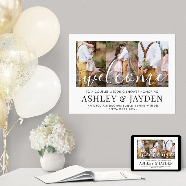 Affiche Scénario de bienvenue pour une fête de mariage pou (Créateur téléchargé)