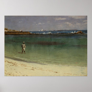 Affiche Scène côtière des Antilles par Albert Bierstadt