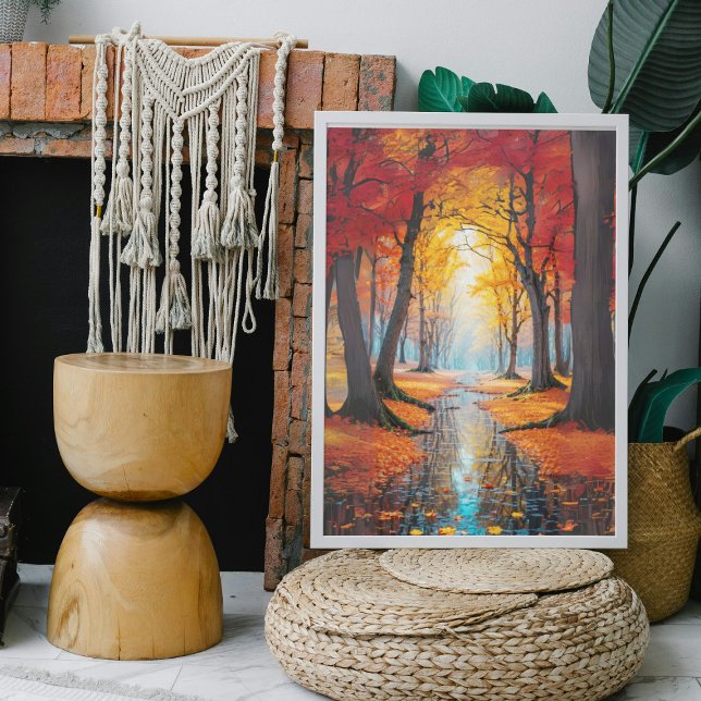 Affiche Scène D'Automne À L'Extérieur (Créateur téléchargé)