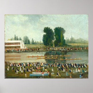 Affiche Scène d'aviron - E. Levy Art