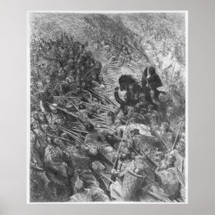 Affiche Scène de bataille, illustration de 'Orlando