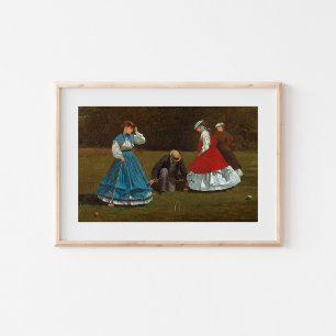 Affiche Scène de croquet Winslow Homer