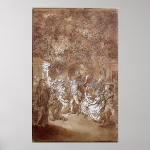 Affiche Scène de 'du mariage de Figaro