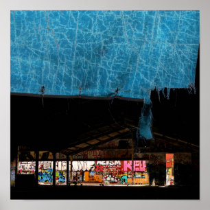 Affiche Scène de graffiti urbain