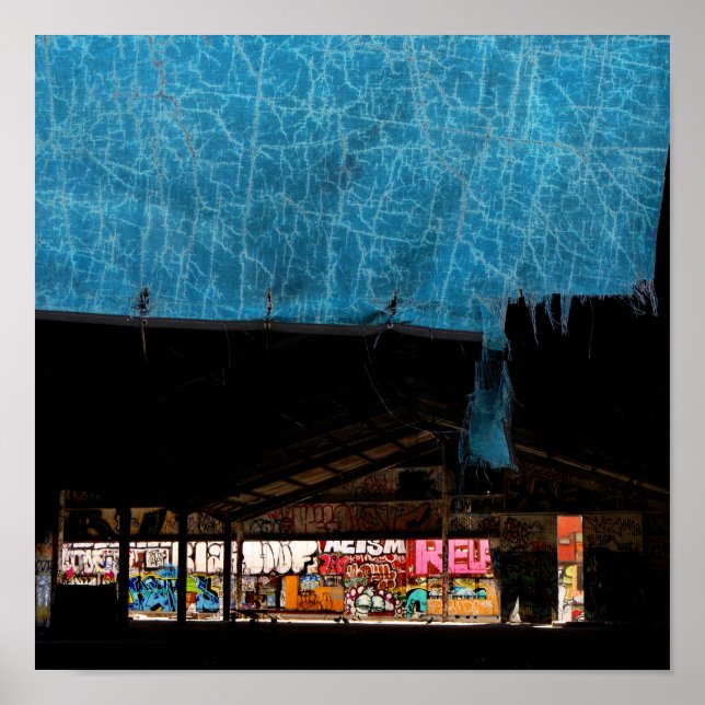 Affiche Scène de graffiti urbain (Devant)