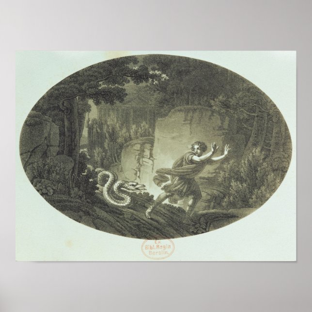 Affiche Scène de "La Flûte magique" par Mozart (Devant)