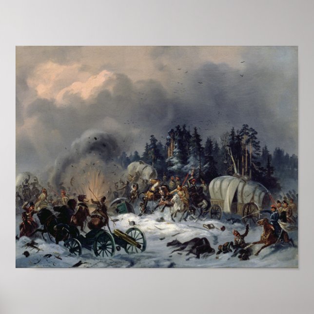 Affiche Scène de la guerre russo-française de 1812 (Devant)