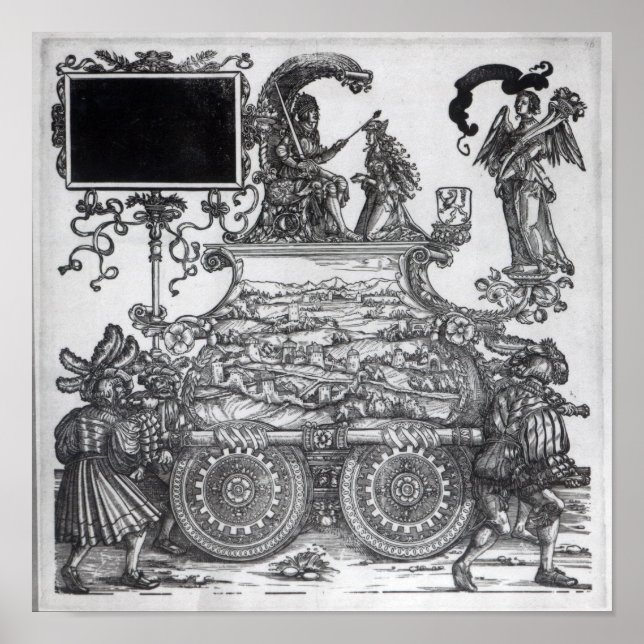 Affiche Scène de la procession triomphale de Maximilien (Devant)