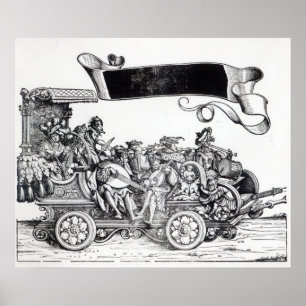 Affiche Scène de la procession triomphale de Maximilien