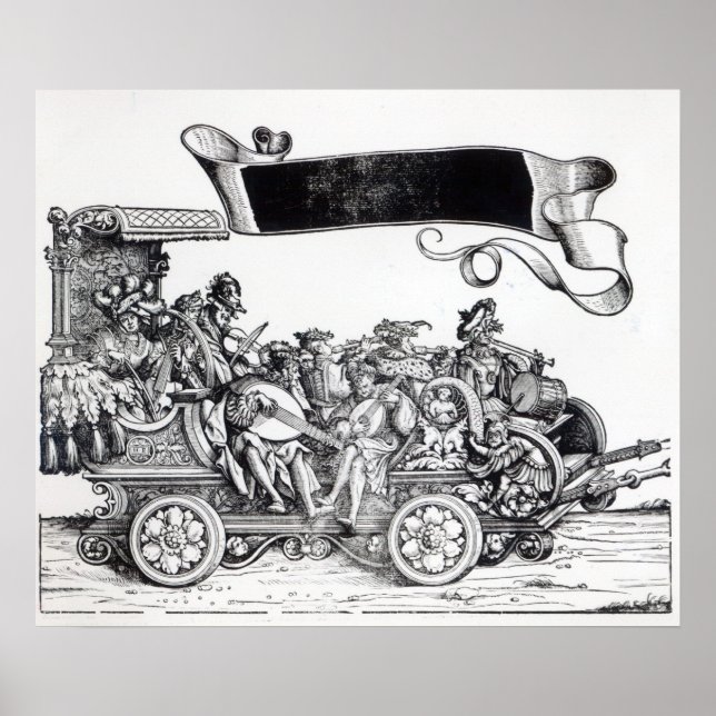 Affiche Scène de la procession triomphale de Maximilien (Devant)