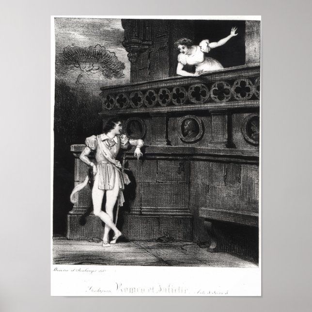 Affiche Scène de l'acte III de "Roméo et Juliette" (Devant)