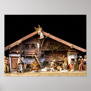 Affiche Scène de Noël