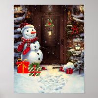 Scène de Noël de Snowman