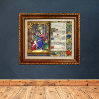 Scène de Pentecôte Manuscrit de la Renaissance méd